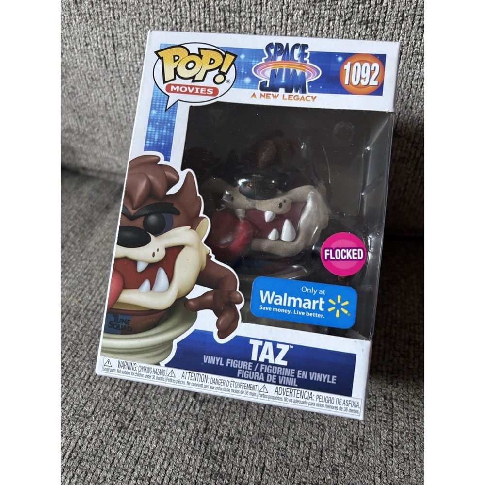 Funko Pop! Vinyl: Space Jam - Taz (Flocked) - Walmart (Exclusive) #1092